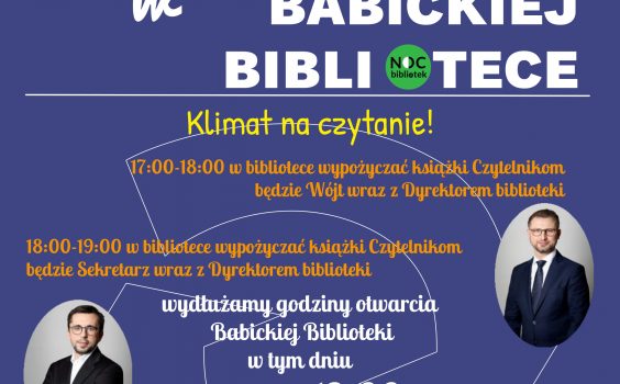 I Babicka Noc Bibliotek.