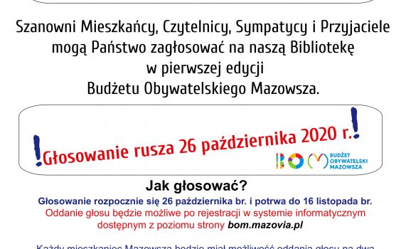 Głosuj na Babicką Bibliotekę!