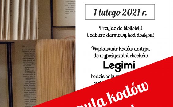 Lutowe kody Legimi – pula kodów wyczerpana!