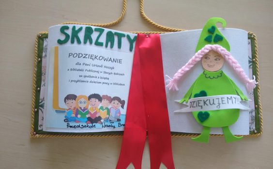 Spotkanie Bibliotekarki z bajkową walizką z dziećmi z Przedszkola Wesoły Brzdąc – 27.05.2021 r.