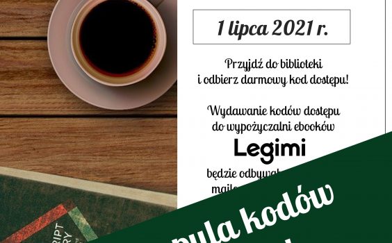 Lipcowe kody Legimi – pula kodów wyczerpana!